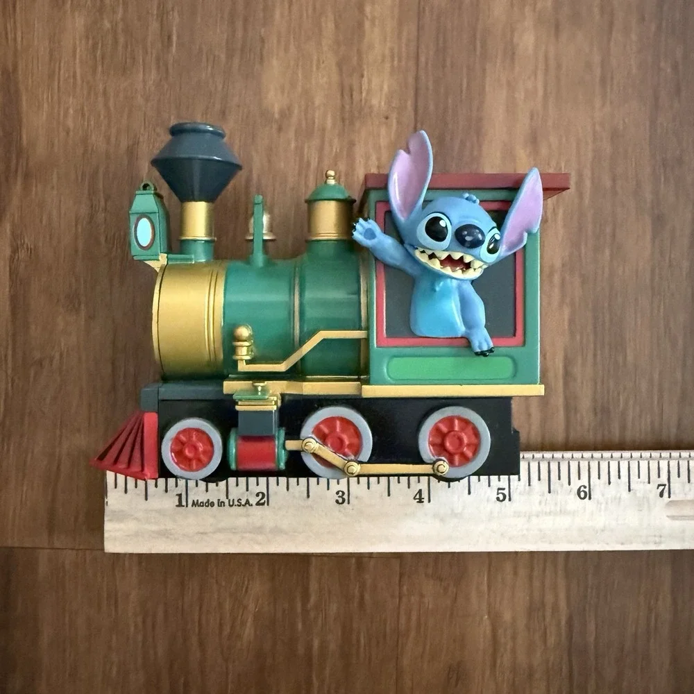 Disney Parks Stitch Train Pullback Toy Pull Back Car Railroad Vehicle Souvenir